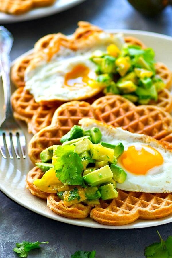 Egg & Avocado Waffle