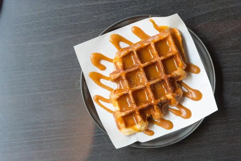 Salted Caramel Croffle